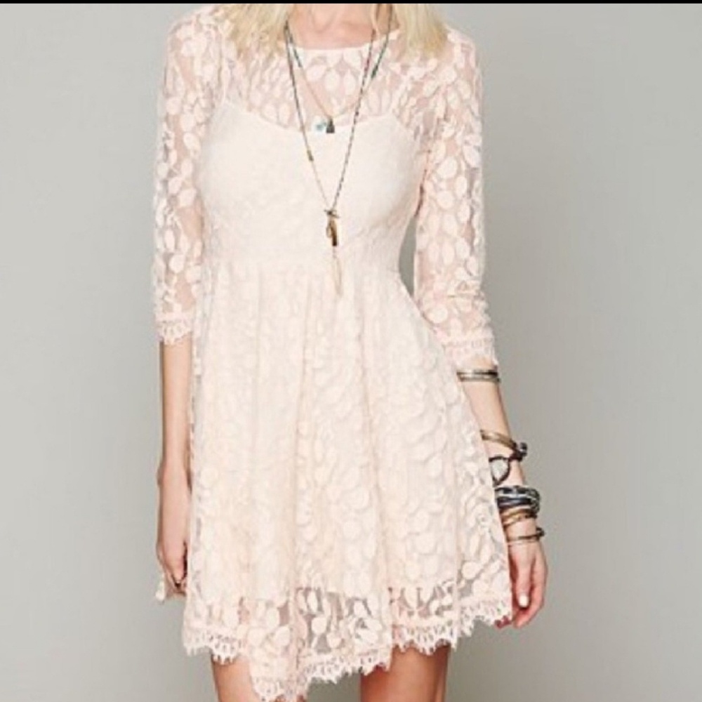 Free People Pink  Lace 2 for $40